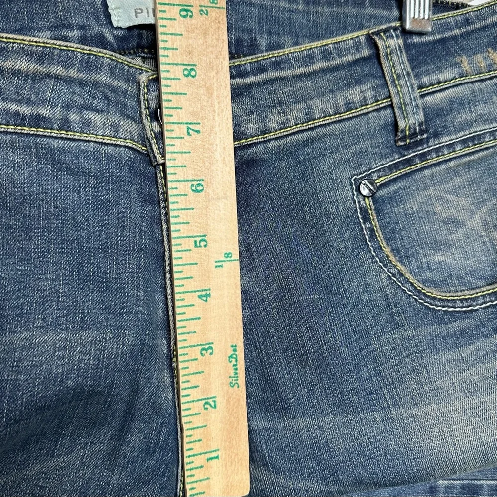 Pinko Womens Bootcut Jeans Size 31 Medium Wash‎ Stretch NEW Embroidered Pockets
